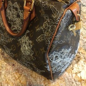 LOUIS VUITTON SPEEDY BOSTON 30 DENTELLE LTD. ED.